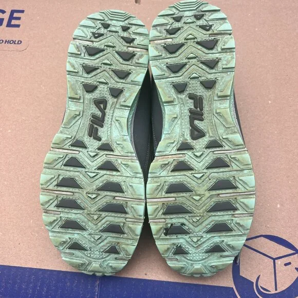 Fila Evergrand Trail 21.5 Walking Shoes Womens size 11 Grey Teal - Picture 8 of 10
